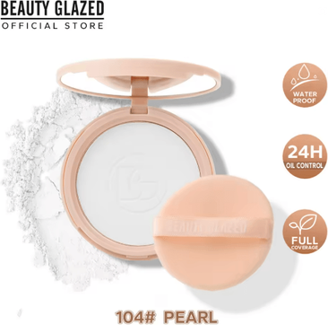 Inspire Essentials Beauty Glazed Oil Control Matte Setting Powder Flawless Finish Face Powder 04 Pearl