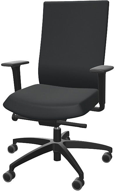 Bürostuhl JUST EVO OPERATOR, mit Polsterrückenlehne, schwarz Dauphin