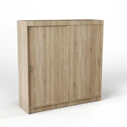 SCHWEBETÜRENSCHRANK EDERA 200/210/60 cm 2-türig Sonoma Eiche