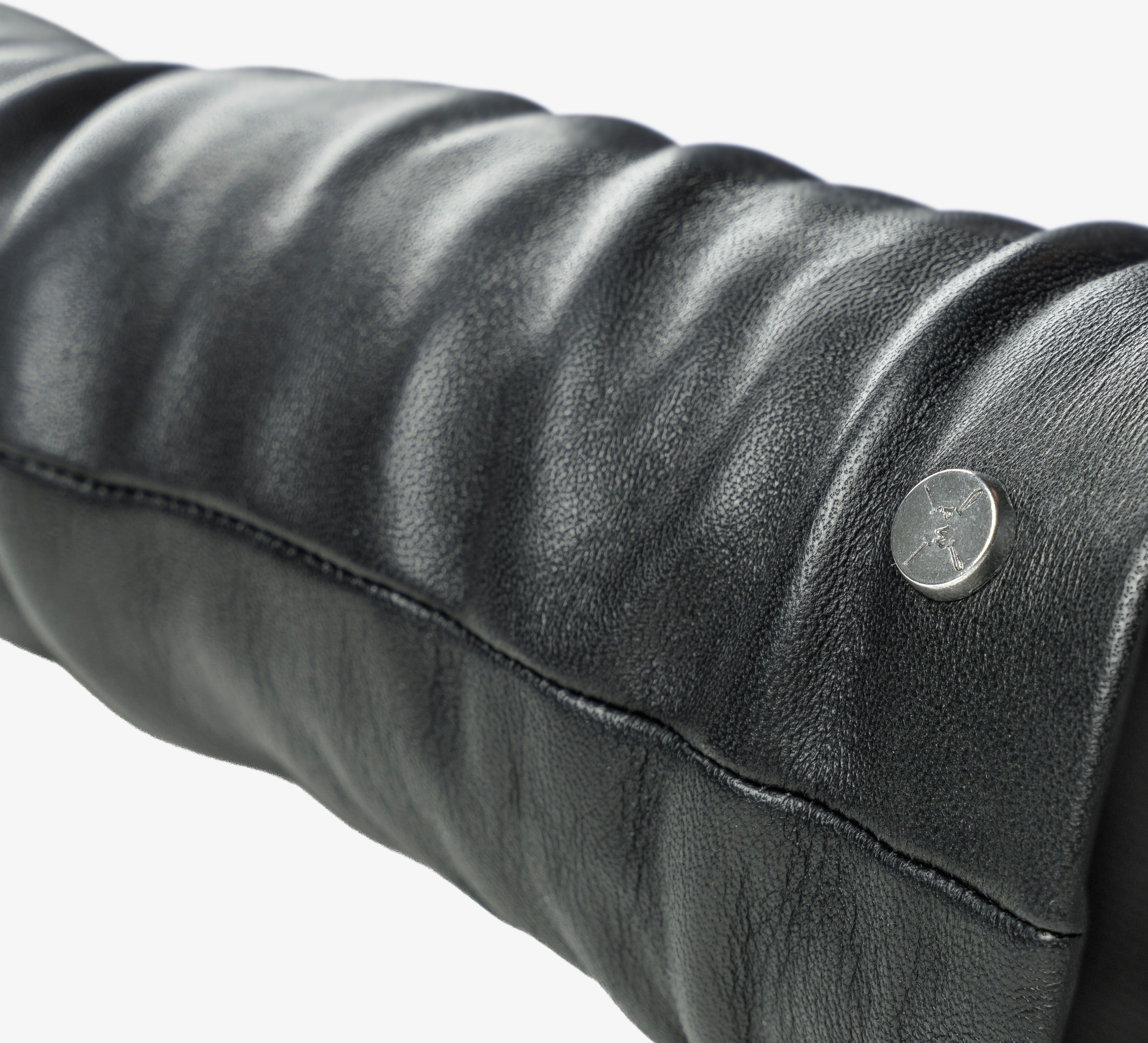 Lederhandschuhe PEARLWOOD "LETITIA", Damen, Gr. 8, schwarz, Materialmix, Schafsleder, Handschuhe Lederhandschuhe, Touchscreen proofed - mit 10 Fingern bedienbar schwarz 8