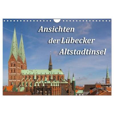 Ansichten der Lübecker Altstadtinsel (Wandkalender 2026 DIN A4 quer), CALVENDO Monatskalender