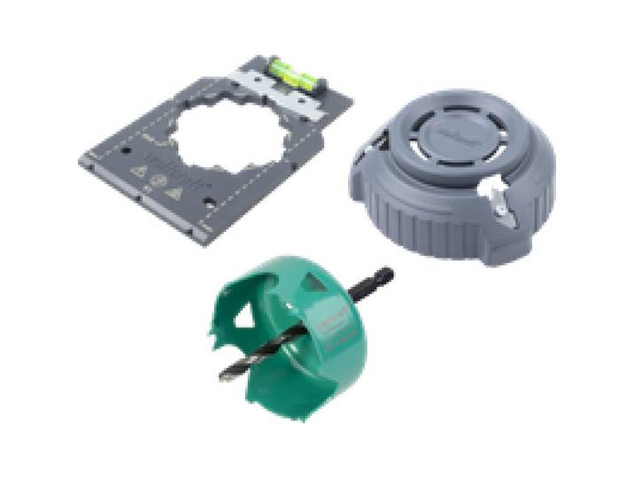 WOLFCRAFT Kit « Installation de boîtes pour cloisons creuses »