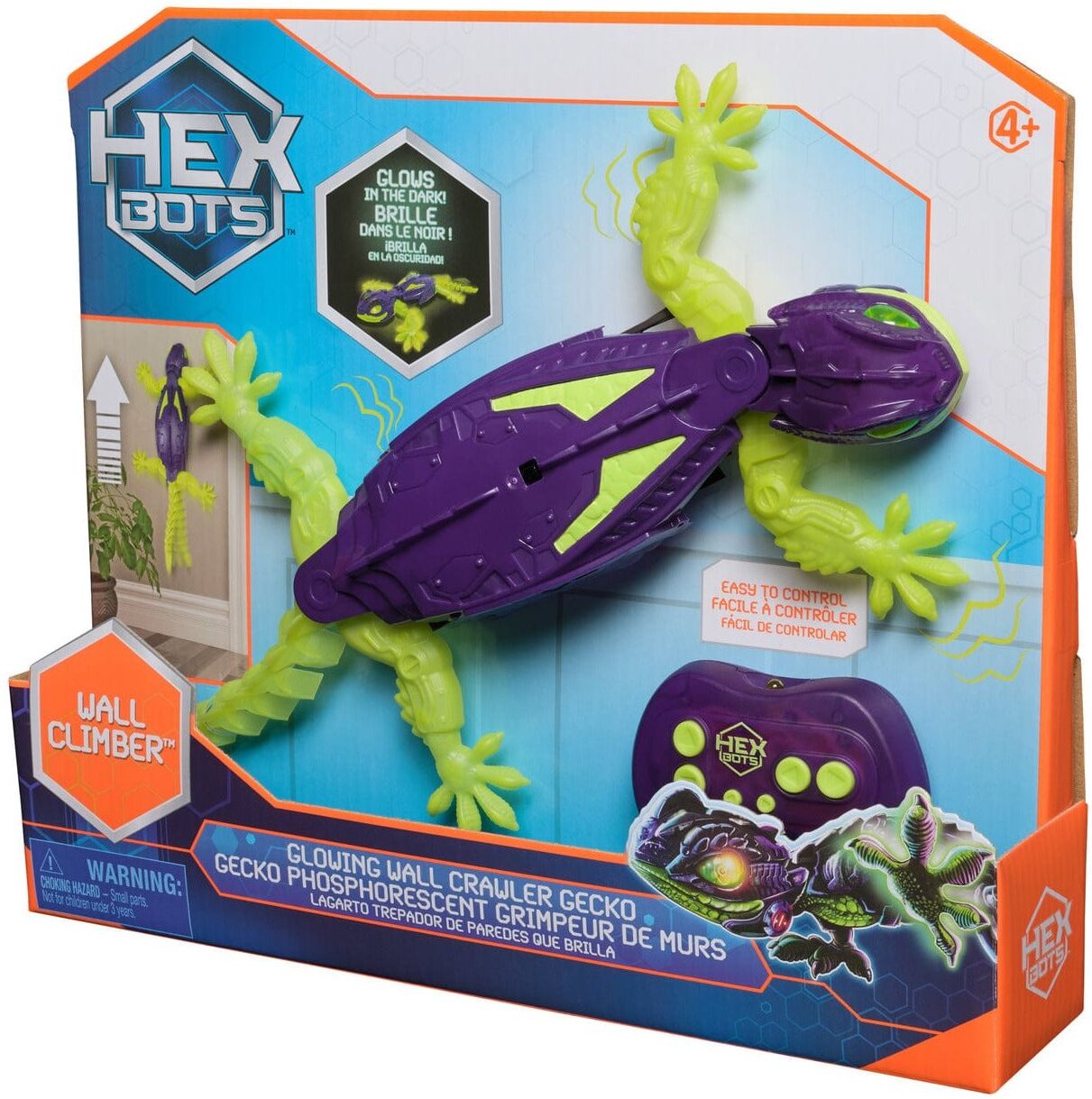 Smart Gecko Glow in the Dark Toy for Kids Nighttime Fun by Spin Master