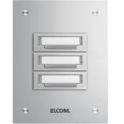 Elcom 5603210 KUP-3/1 Klingelplatte 3/1 UP Alu STABILA