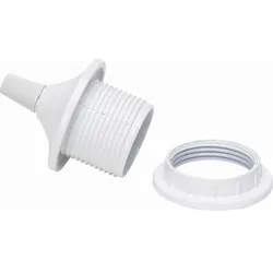 Kopp 214401048 Isolierstoff-Fassung, E27, mit Kappe, Farbe: weiß  - 3 Stück