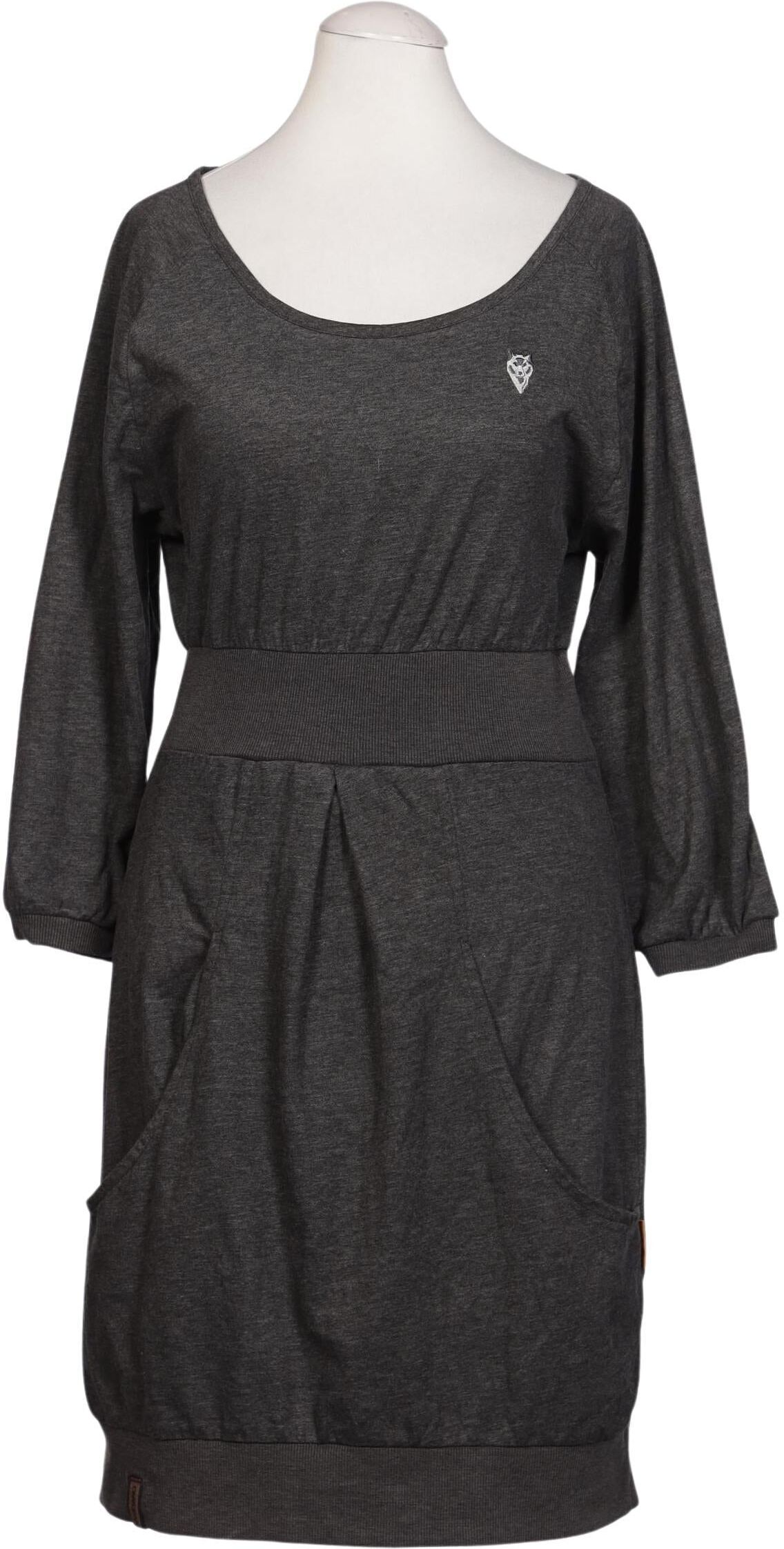 Naketano Damen Kleid, Grau, Gr. S, Baumwolle - Second Hand