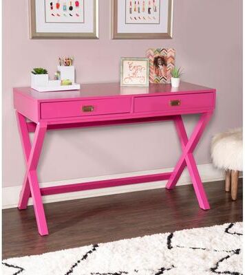 Linon Home Decor Linon Poppy Rectangular Writing Desk with Storage