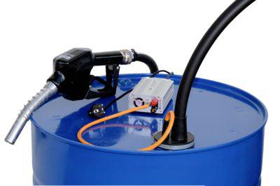 Elektropumpe CEMO CENTRI SP 30, 12V, für Diesel, Netzgerät 230V, 4m Schlauch, Zapfventil
