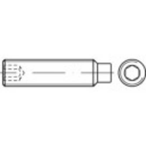 TOOLCRAFT 118322 Madenschraube M8 45mm Stahl 100St.
