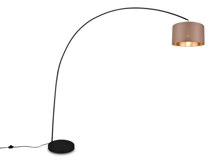 Lampe à arc MANSUR Métal noir\, hauteur 210cm