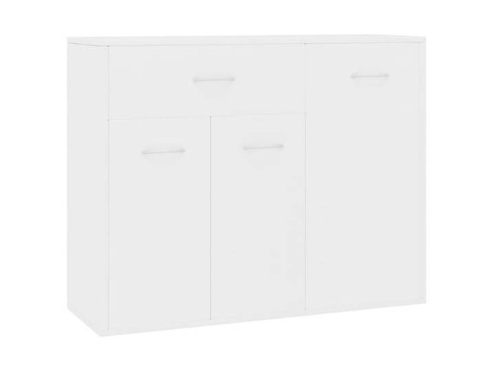 Buffet Bas - GAROSA - 88x30x70 cm - Bois d'ingénierie - 3 Portes - 1 Tiroir