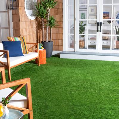 SAFAVIEH Vista Lendita Turf Landscape Indoor/ Outdoor Waterproof Area Rug