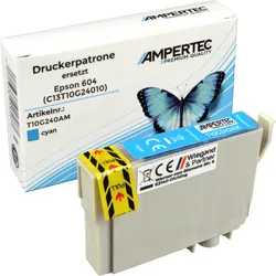 Ampertec Tinte ersetzt Epson C13T10G240 604 cyan