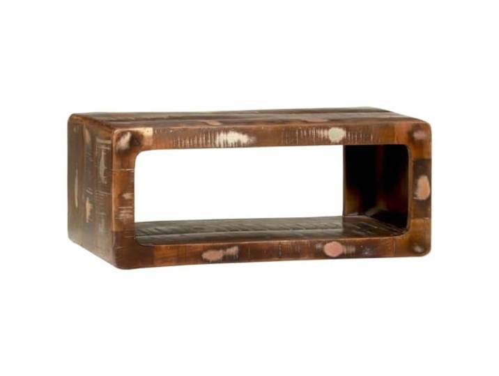 SKTQYQO TV-Möbel, mehrfarbig, 60 x 30 x 25 cm, aus Massivholz 1 Einlegeboden, Schubladen, Kabelmanagement, minimalistisches Design, Wohnzimmer, Recyclingholz, ordentlicher Raum