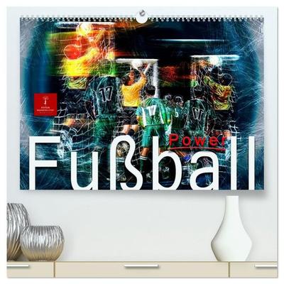Fußball Power (hochwertiger Premium Wandkalender 2027 DIN A2 quer), Kunstdruck in Hochglanz