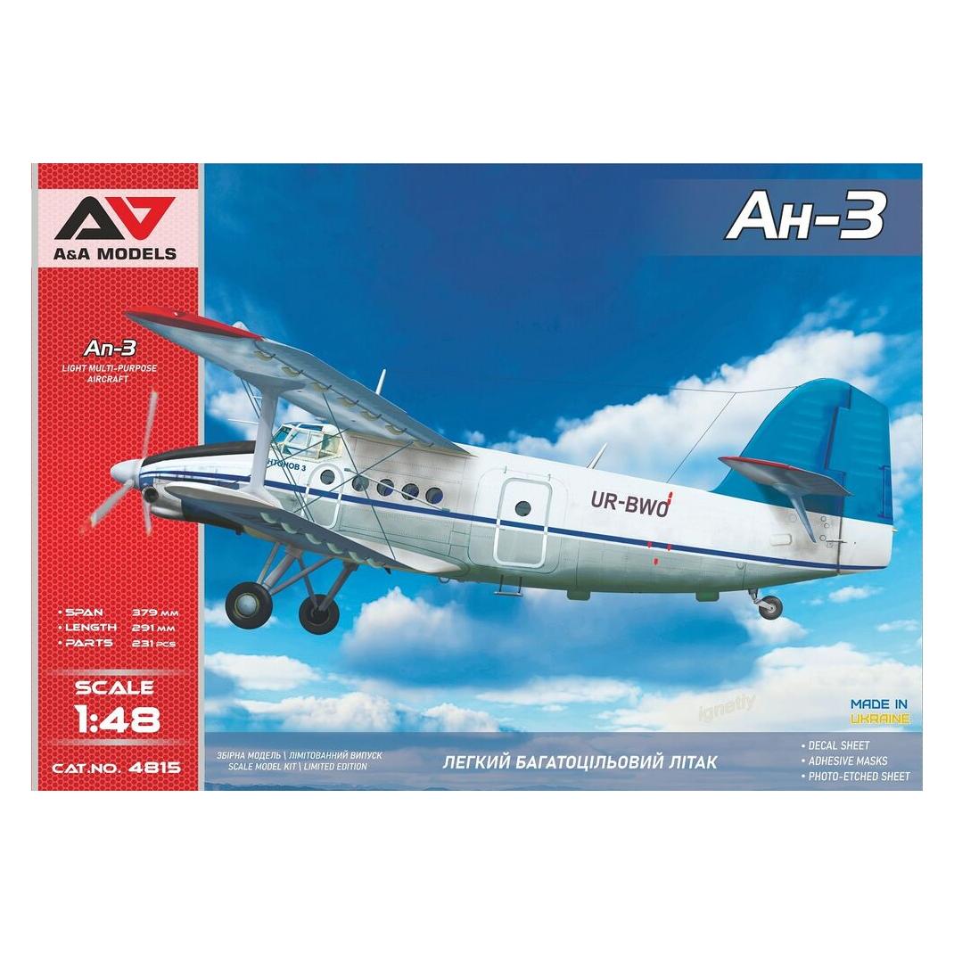 A&A Models An-3 tuboprop utility biplane (AAM4815)
