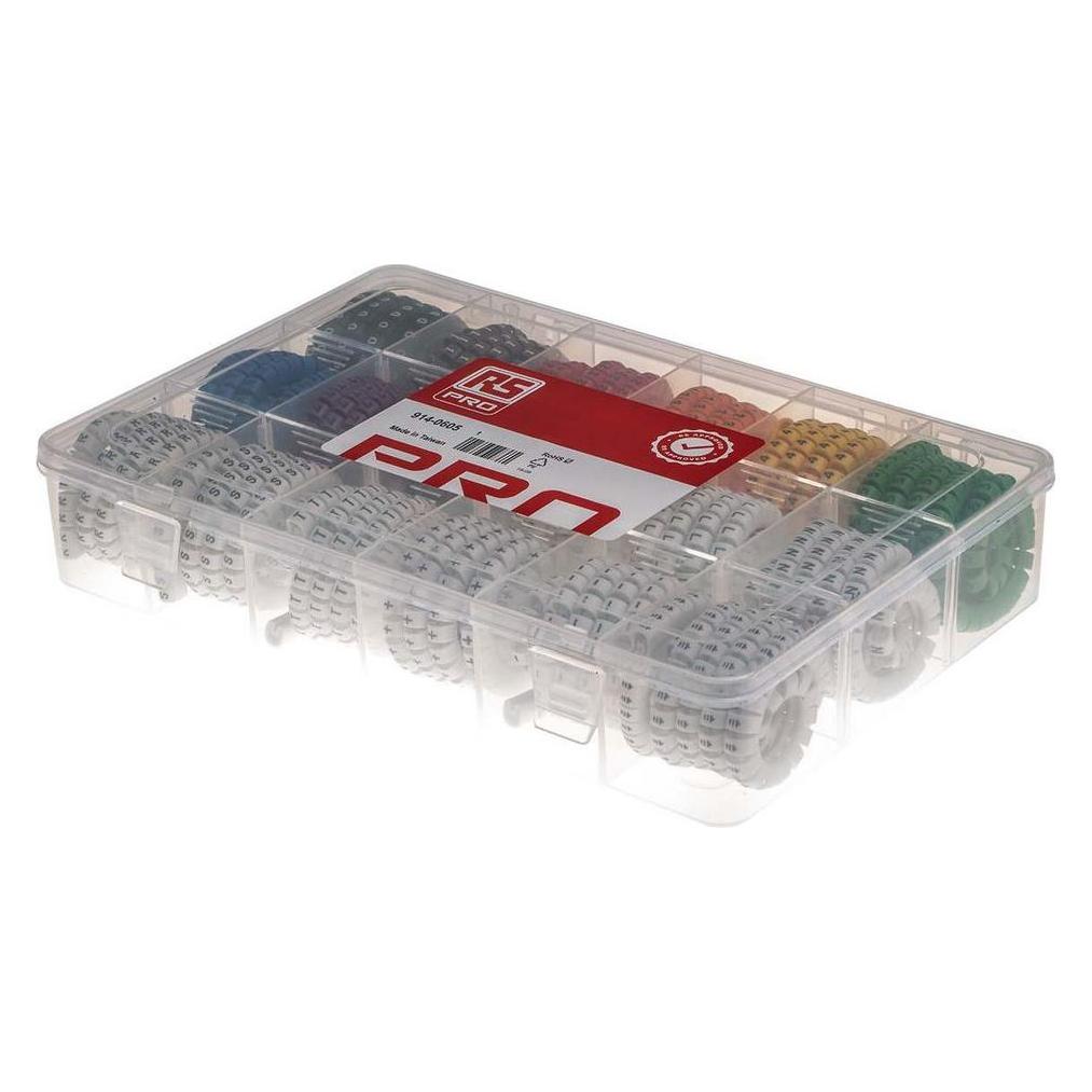 RS PRO PVC Cable Marker Kit for 3.5-8 mm2 cable (9140605)