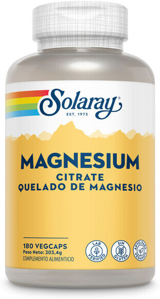 Solaray Magnesium Citrate 180 Capsules
