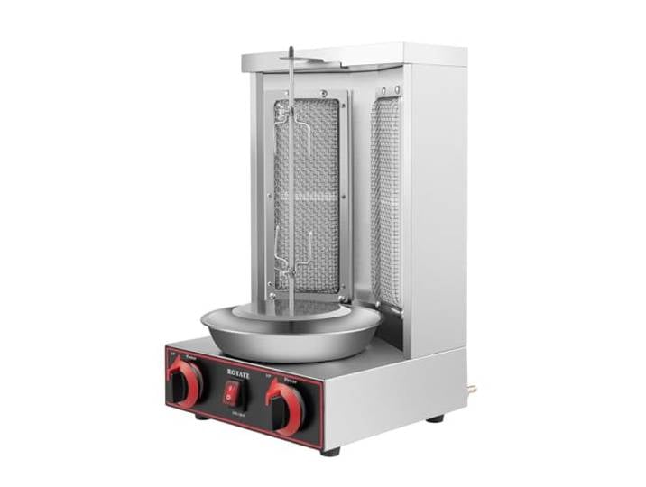 3000W Multigrill Perfekt Dönergrill, Tischgrill Döner Schaschlik Grill, Schaschlikgrill Gas Doner Kebab Machine, für Kebab