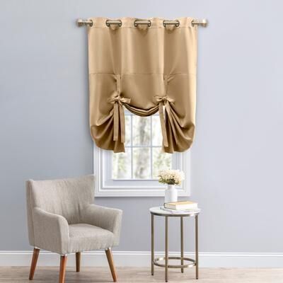 Ricardo Ultimate Blackout Gorgeous Grommet Tie Up Curtain Panel
