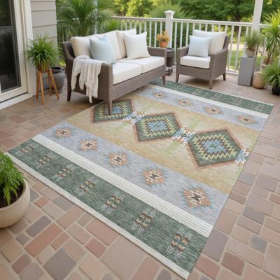 Addison Rugs Machine Washable Indoor/ Outdoor Global Chennai Chantille Rug