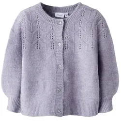 Tchibo - Name IT Kinder-Strickjacke - Mädchen - Gr. 110 - lila