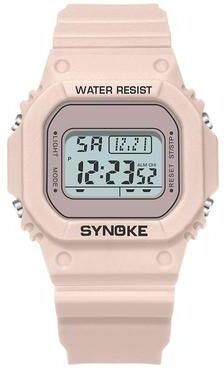 Everyday Crate SYNOKE 9620 Digital Sports Watch For Couples Waterproof LED Electronic Wrist Watch teenage Pink