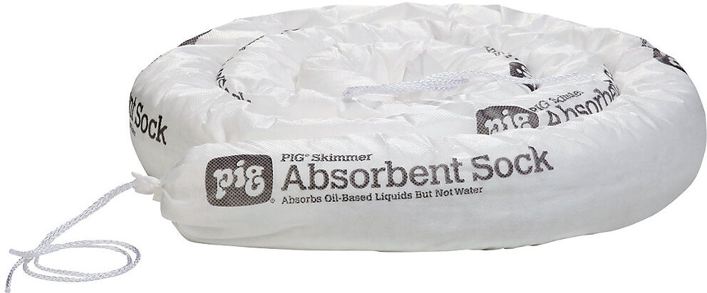 SKIMMER Bindevlies-Saugstrumpf, Länge 3000 mm, VE 6 Stk, 57 l/VE, Ø 80 mm PIG