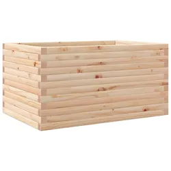 Helloshop26 - Hochbeet für Pflanzen Blumen Terrasse Garten 90 x 60 x 45,5 cm massives Kiefernholz braun 02_0038016