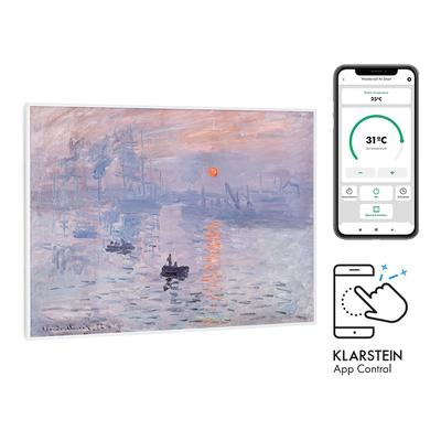 Klarstein Wonderwall Air Art Smart Infrarotheizung 80x60cm 500W Wandmontage Sonnenaufgang Abstrakt