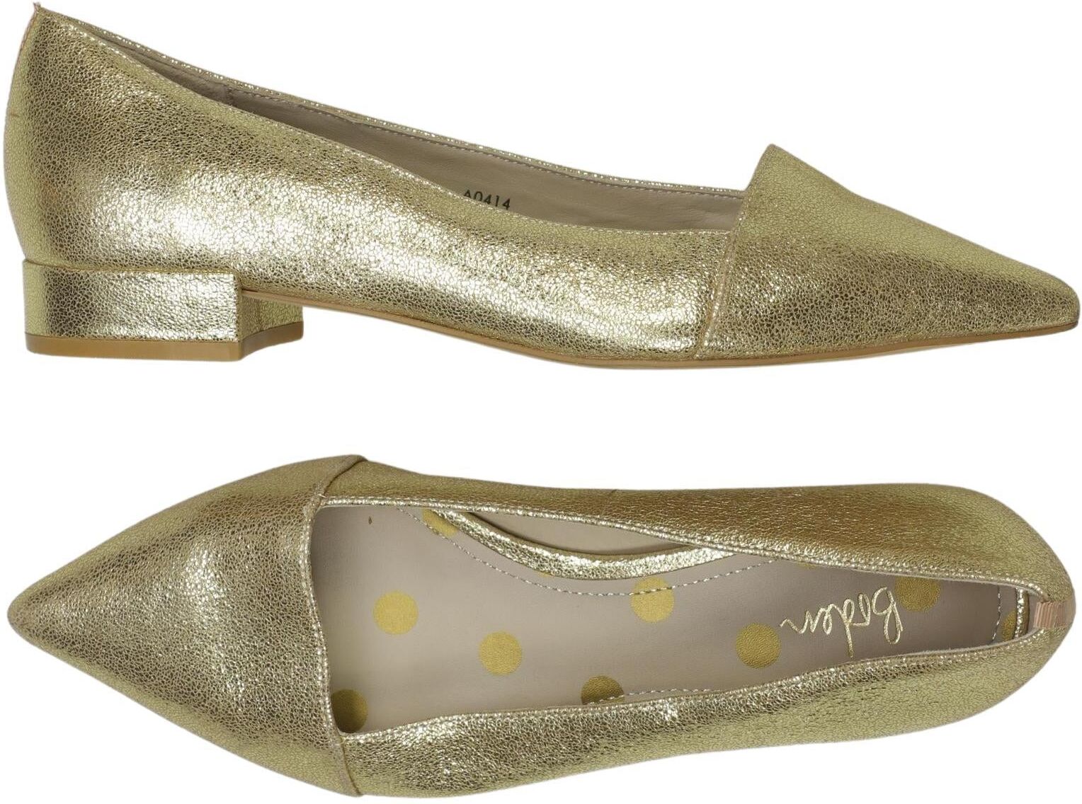 Boden Damen Ballerina, Gold, Gr. EU 39, kein / Etikett - Second Hand
