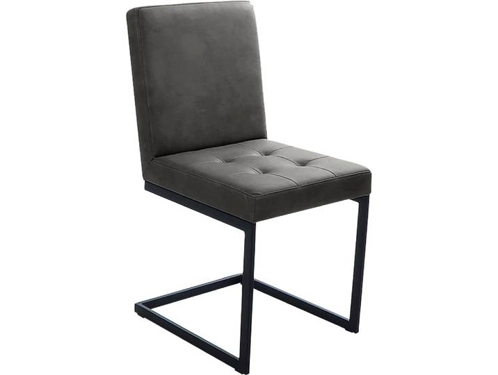 Freischwinger, Anthrazit, 91 cm Höhe, Microfaser, Hoher Sitzkomfort, Modern, K+W-Polstermöbel