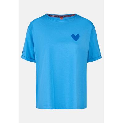 T-Shirt SALZHAUT "Shirt DANZDEEL", Damen, Gr. XS, blau (ocean blau), Shirts T-Shirt