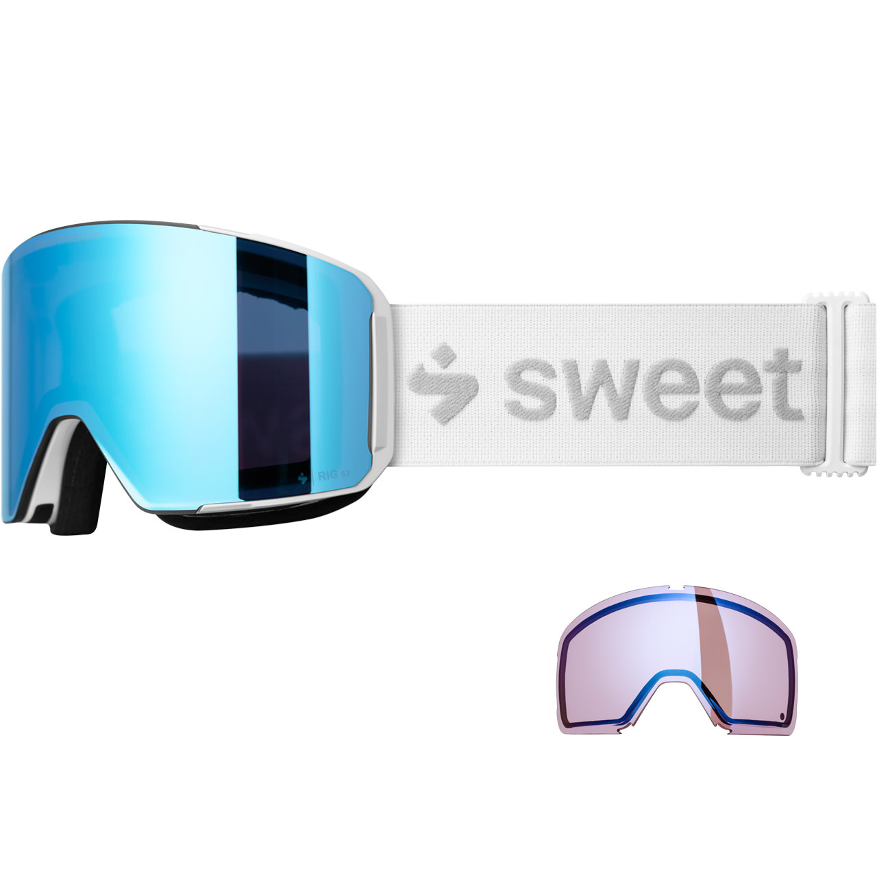 Sweet Protection Sweet Boondock II M RIG Reflect satin white/RIG Aquamarine + Ersatzscheibe