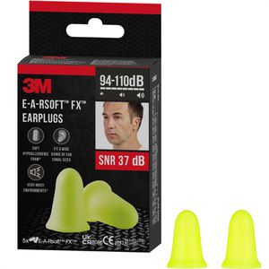 3M Ohrstöpsel E-A-Rsoft FX EARFX-5, SNR 37 dB, zum Arbeiten, 5 Paar