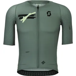 Scott Sports, Herren, Velotrikot, Jersey Ultd Aero S/S (M), Grün, M