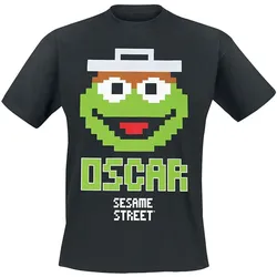 Difuzed - T-Shirt Herren - Sesamstraße »Oscar« (schwarz)
