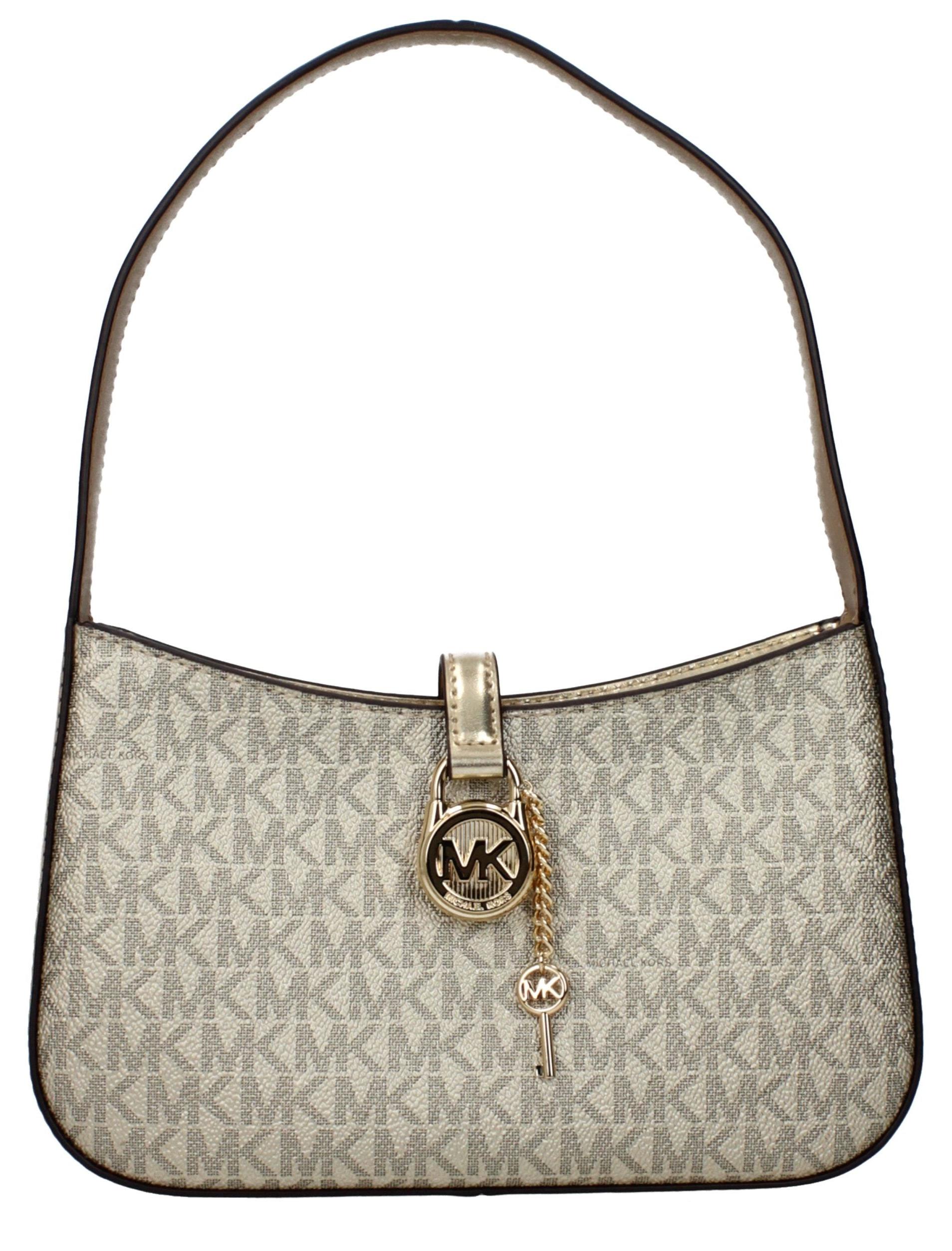 Michael Kors Lyra Small Logo metallisch goldfarben