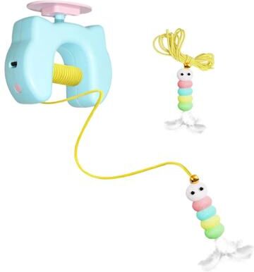 Inspired Finds Rechargeable Interactive Flying Bird Cat Toy Automatic Hanging Hunting Toy For Exercise, Enrichment & Stress Relief blue