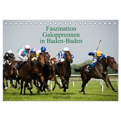 Faszination Galopprennen in Baden-Baden (Tischkalender 2027 DIN A5 quer), CALVENDO Monatskalender
