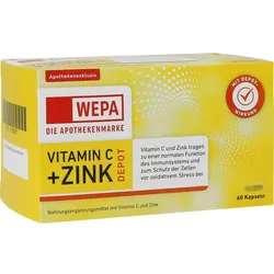 Wepa Vitamin C + Zink Kapseln 60 ST