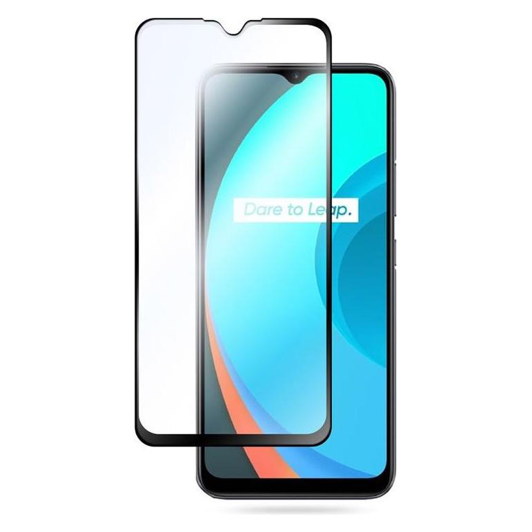 Crong 7D Nano Flexible Glass - Szkło hybrydowe 9H na cały ekran OPPO realme C11 (Realme C11) (CRG-7DNANO-RLMC11)