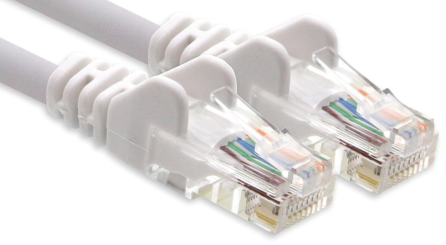 Merkloze CAT-6 Netwerkkabel, 10 meter, wit, voor een stabiele internetverbinding