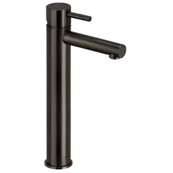 Herzbach Design iX PVD Waschtischarmatur 21.133200.2.40 L-Size, erhöhter Schaft, ohne Ablaufgarnitur, Black Steel