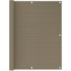 vidaXL Balkon-Sichtschutz Taupe 120x500 cm HDPE