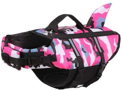 PetsAreLife Dog Life Jacket Vest For Swimming & Safety, Adjustable Swimwear For Pets fuchsia xl