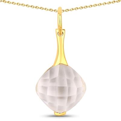 Kette mit Anhänger RAFAELA DONATA "K121", gold (gelbgold), Halsketten, Damen, 45,0cm, aus Sterling Silber