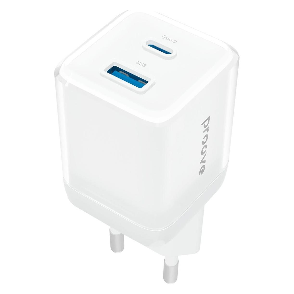 Proove Inteligentne Gniazdko Sieciowe Wtyczka 30W USB-A + USB-C QC3.0 PD3.0 / WCPU30111202 / Biały (30 W, 2 Ports) (PROOVE)