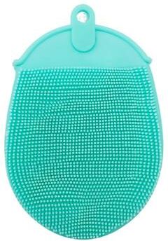 ModernMart Silicone Exfoliating Bath Glove Brush For Deep Skin Cleansing & Gentle Massage green