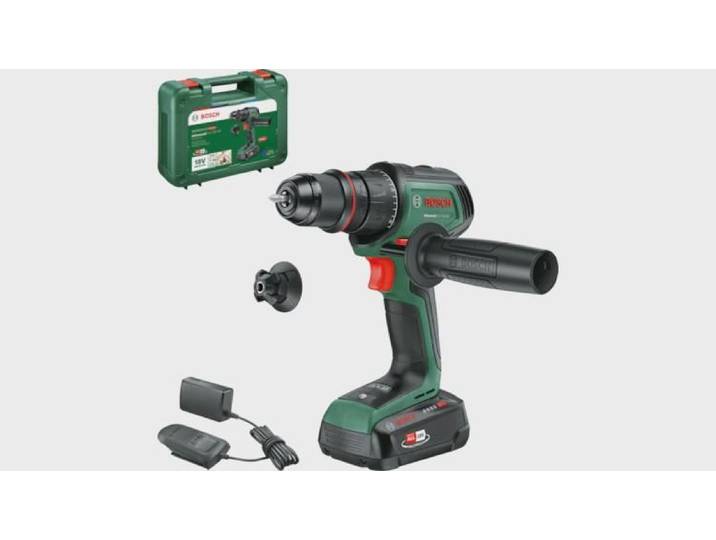 Perceuse-visseuse sans fil AdvancedDrill 18V-80 QuickSnap - BOSCH - Avec 1 batterie 2\,5 Ah - chargeur - Coffret - 06039E2001